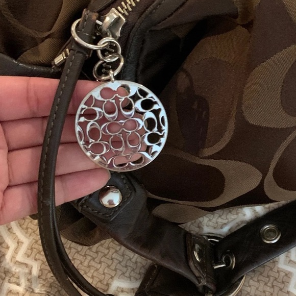 AUTHENTIC COACH 13642 ALI SIGNATURE SATEEN HOBO - Picture 8 of 8